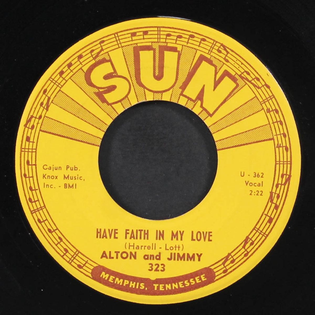 no more crying the blues / have faith in my love by ALTON & JIMMY