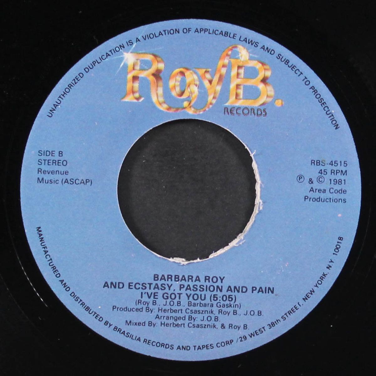 if you want me / i've got you by BARBARA ROY & ECSTASY, PASSION & PAIN
