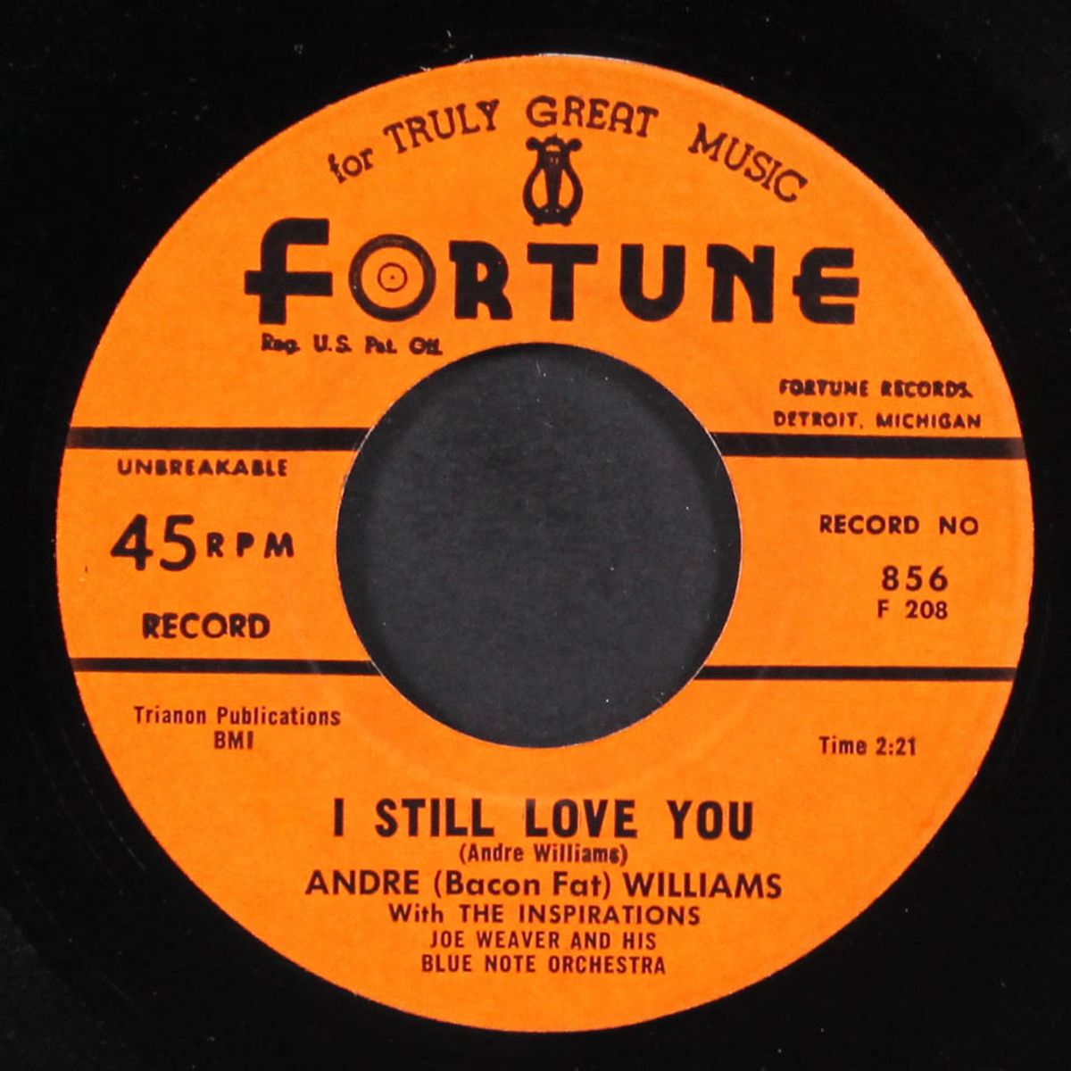 i still love you / jail house blues by ANDRE WILLIAMS & INSPIRATIONS