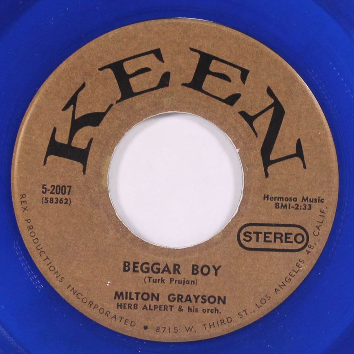 beggar boy / as long as life goes on by MILTON GRAYSON