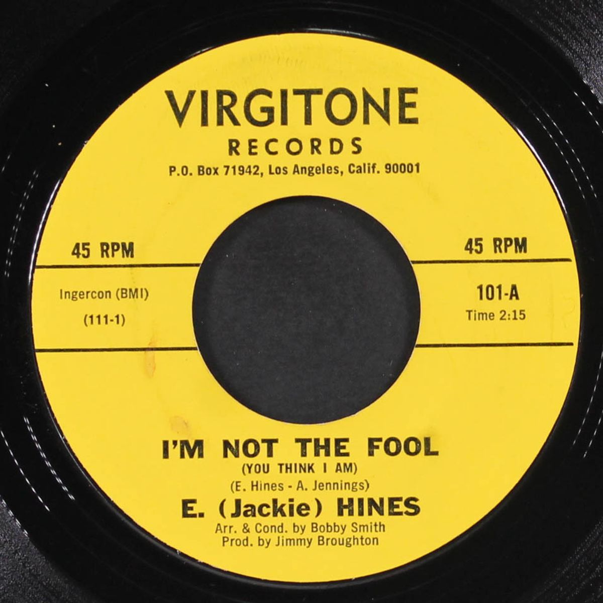 i'm not the fool / i'm so glad by E. JACKIE HINES
