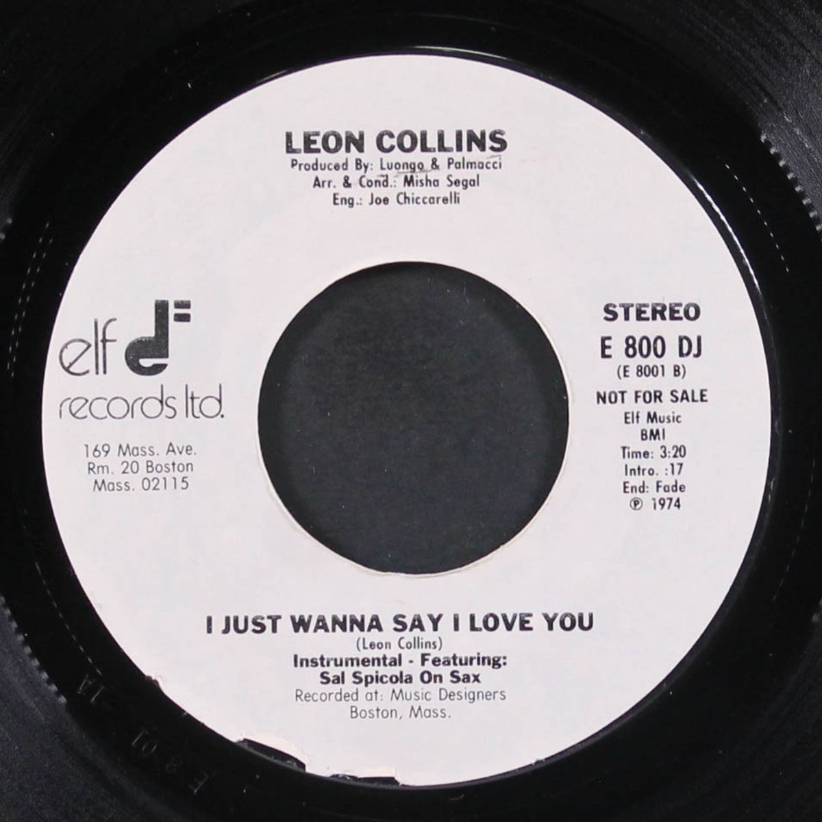 i just wanna say i love you / instrumental by LEON COLLINS
