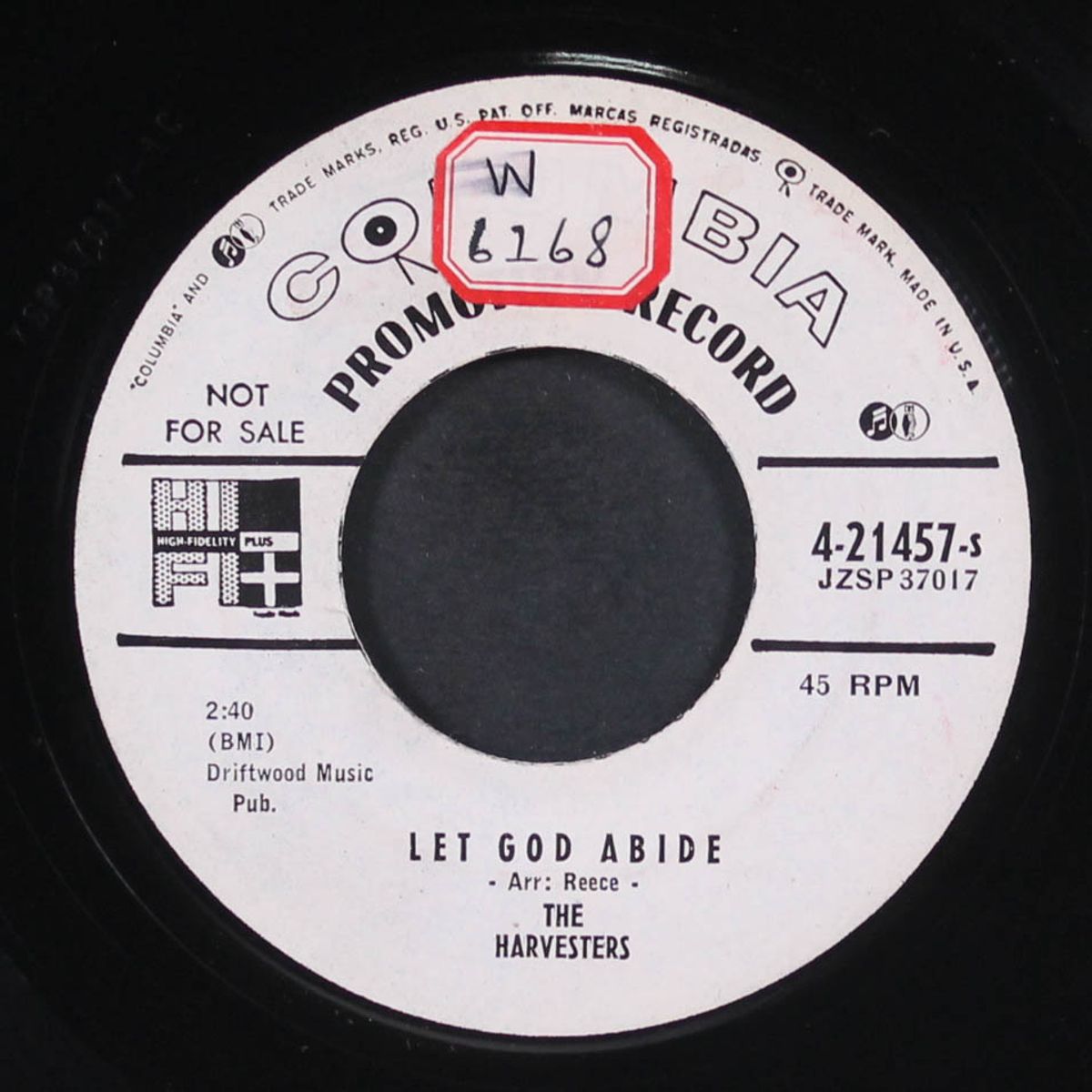 let god abide / i just telephone upstairs by HARVESTERS