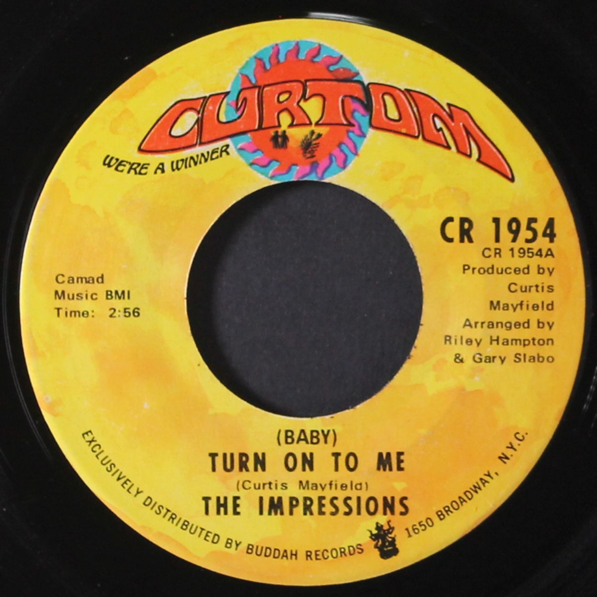 baby turn on to me / soulful love by IMPRESSIONS