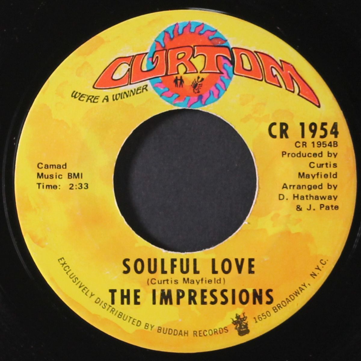 baby turn on to me / soulful love by IMPRESSIONS