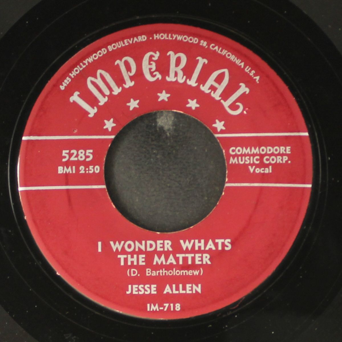 sittin' & wonderin' / i wonder whats the matter by JESSE ALLEN