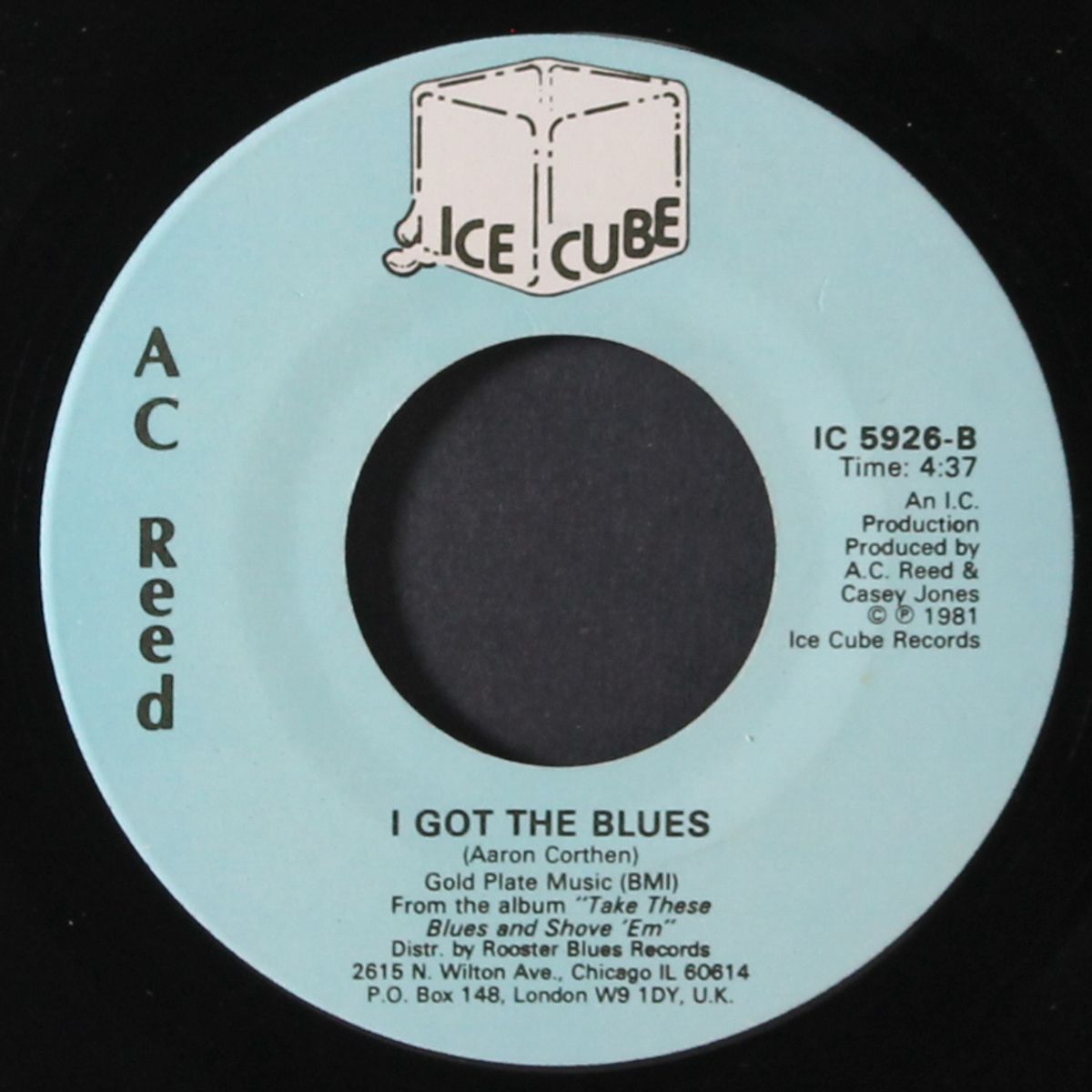 i got the blues / i am fed up with this music by A.C. REED
