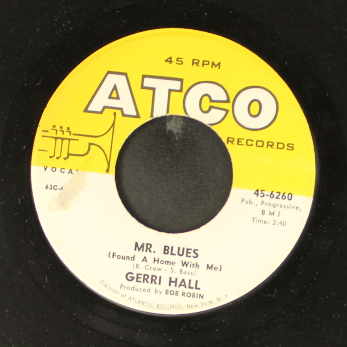 i cried a tear / mr. blues by GERRI HALL