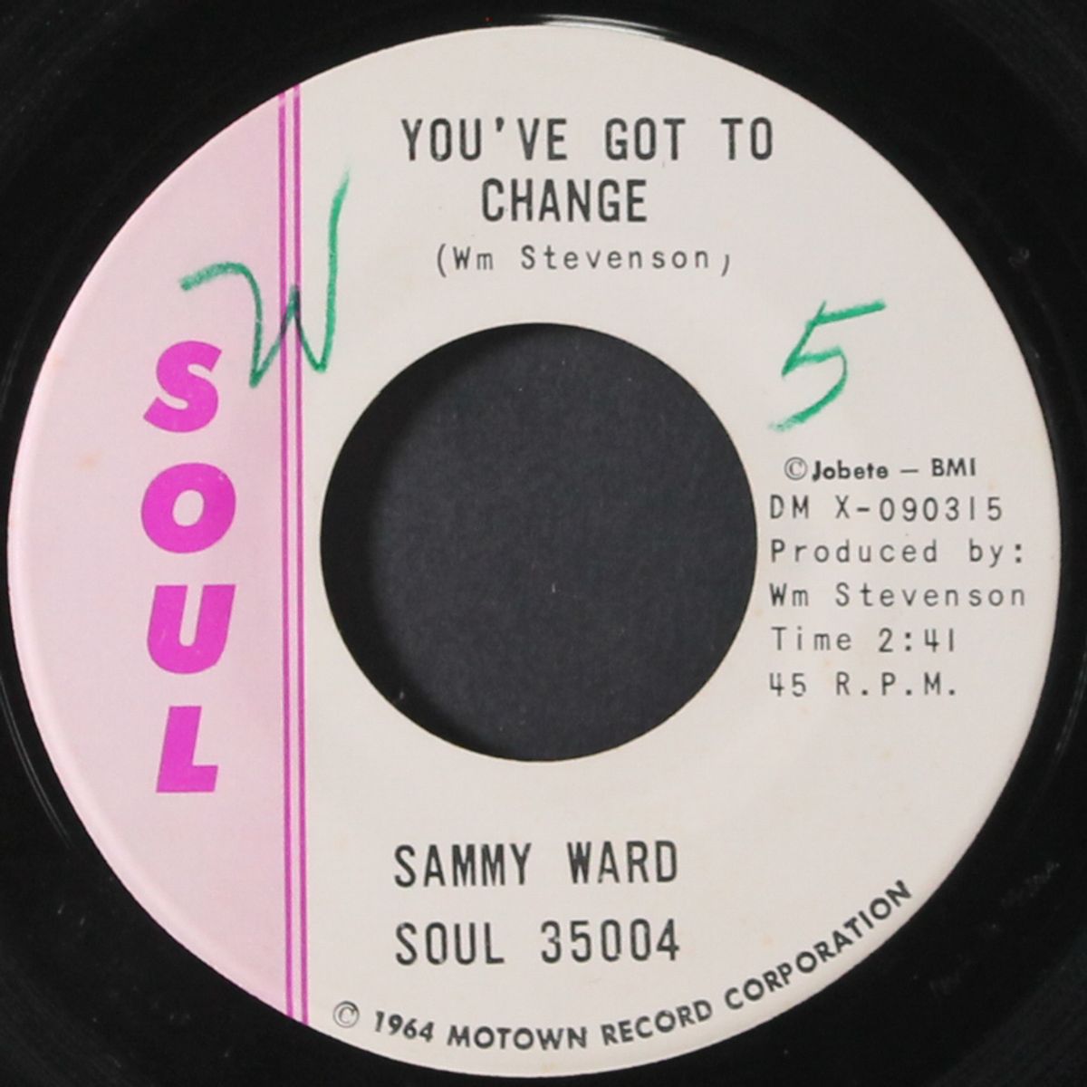 bread winner / you've got to change by SAMMY WARD