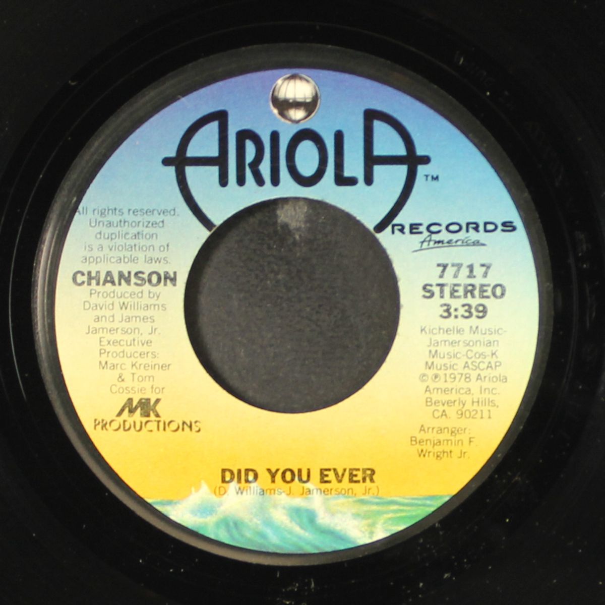 don't hold back / did you ever by CHANSON