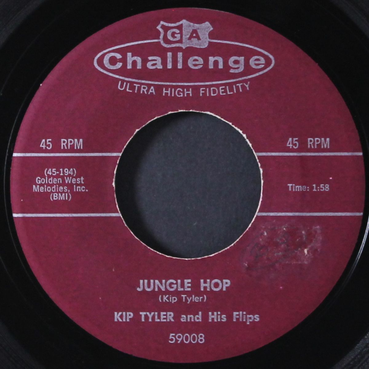 jungle hop / ooh yeah baby by KIP TYLER