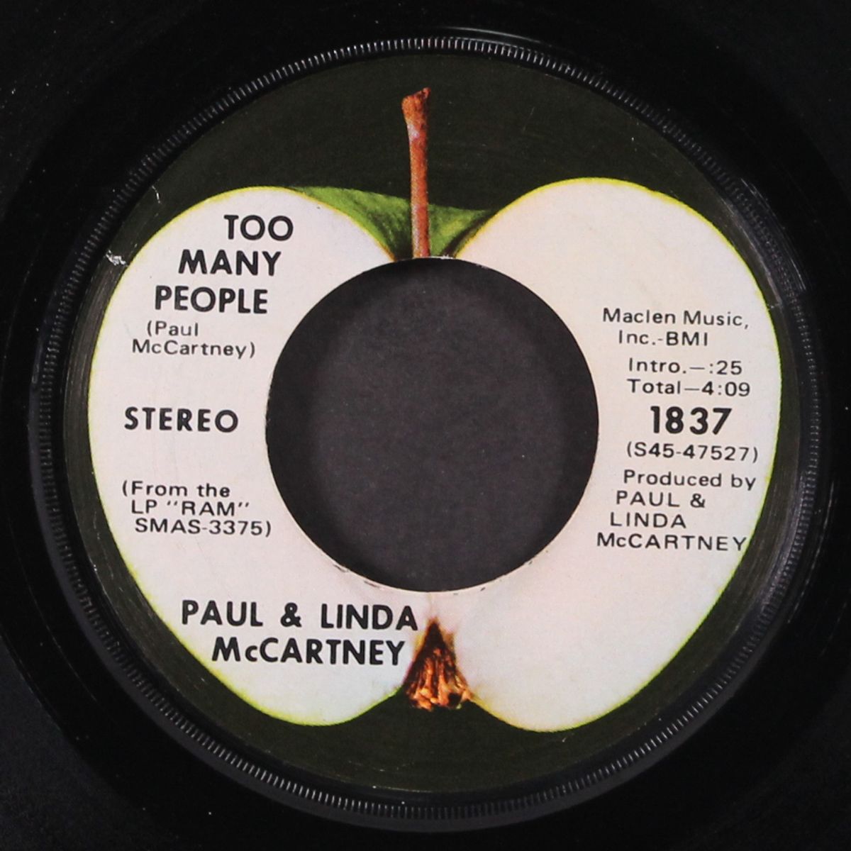 uncle albert / admiral halsey / too many people by PAUL & LINDA MCCARTNEY