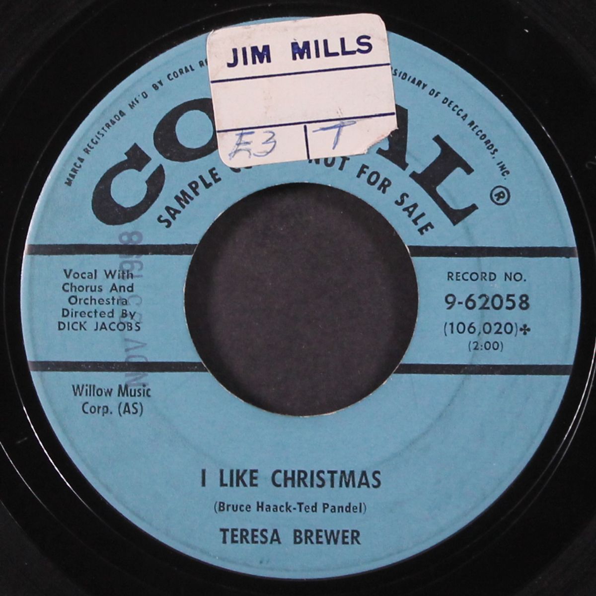 i like christmas / jingle bell rock by TERESA BREWER
