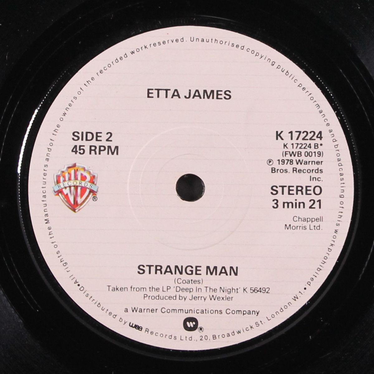 take it to the limit / strange man by ETTA JAMES
