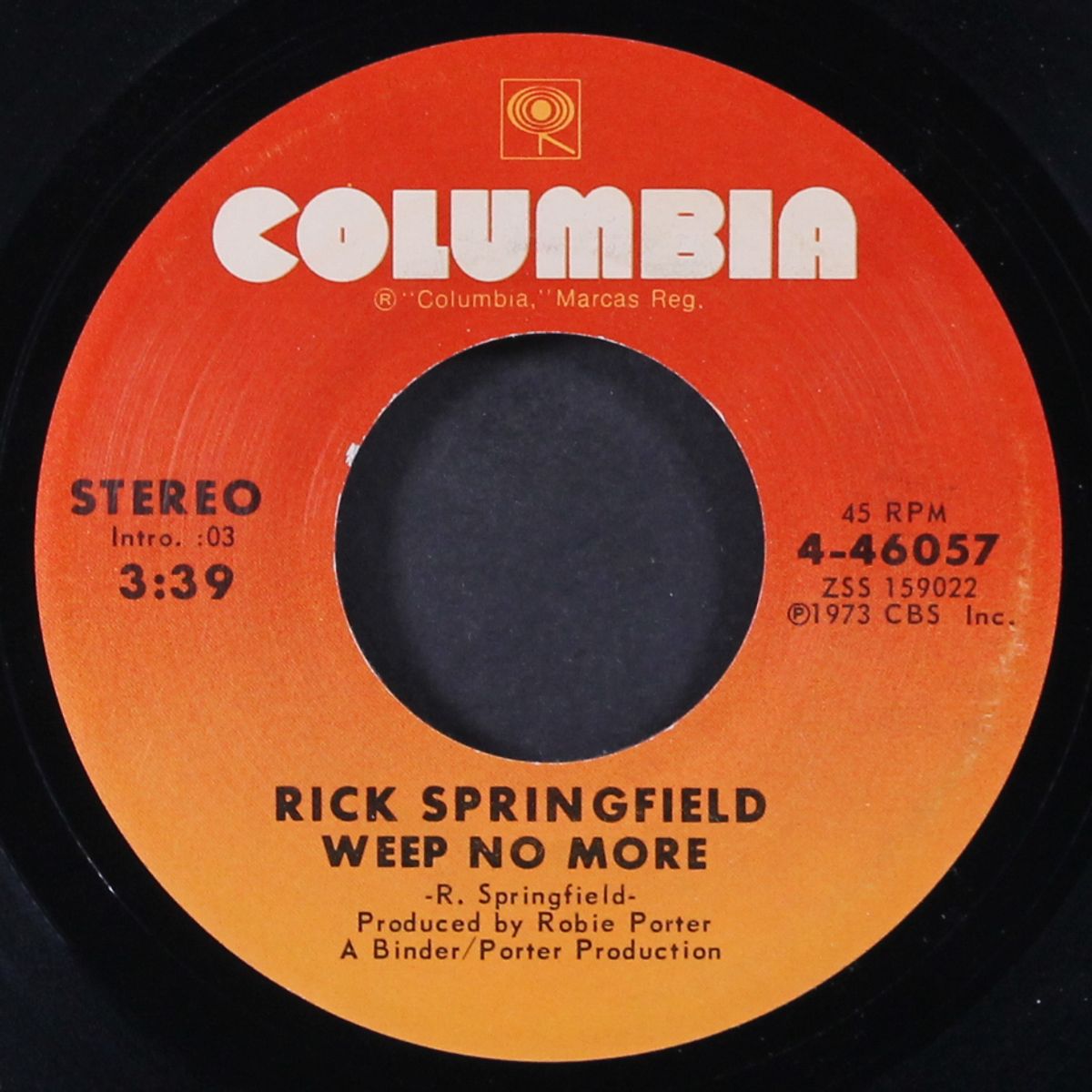 american girls / weep no more by RICK SPRINGFIELD