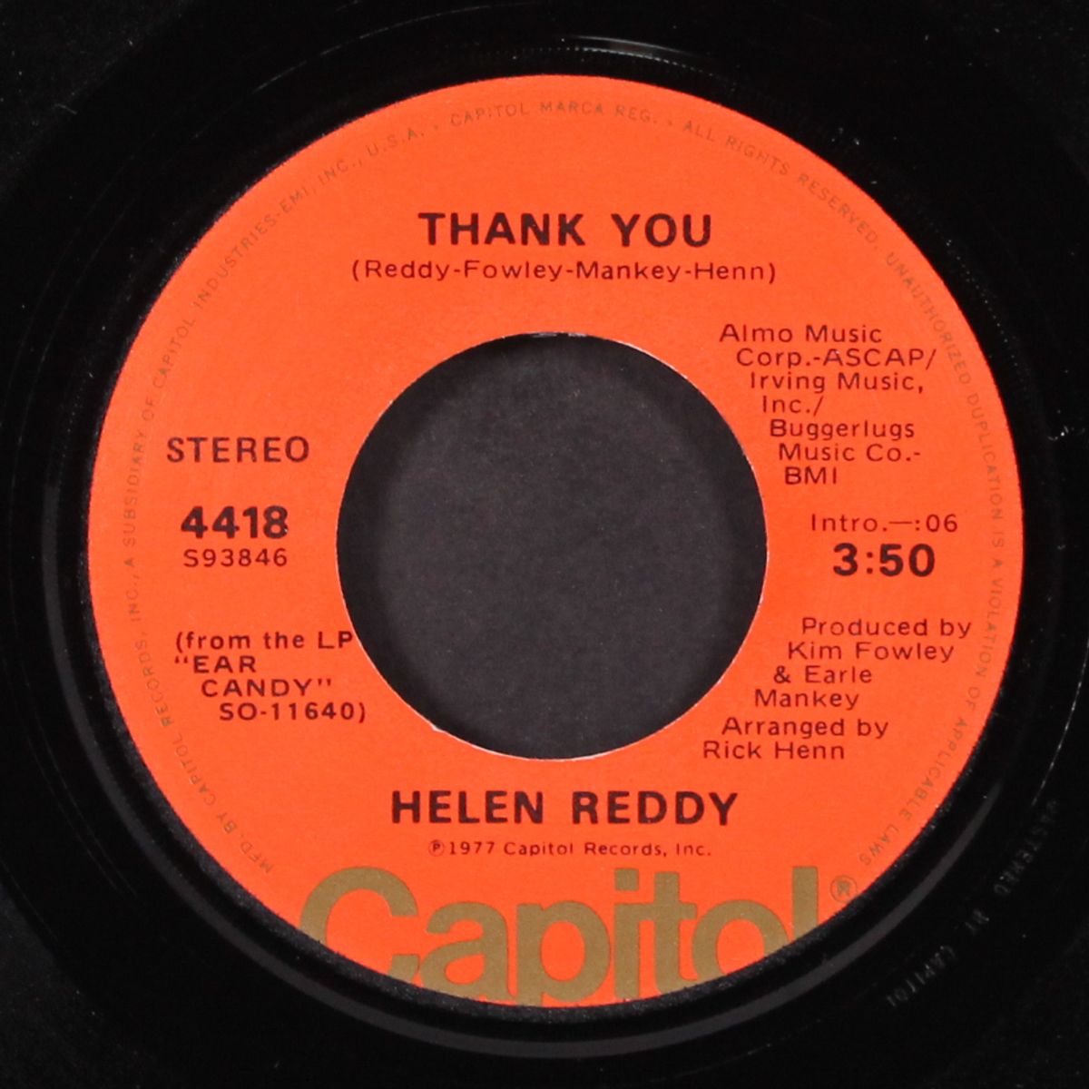 you're my world / thank you by HELEN REDDY