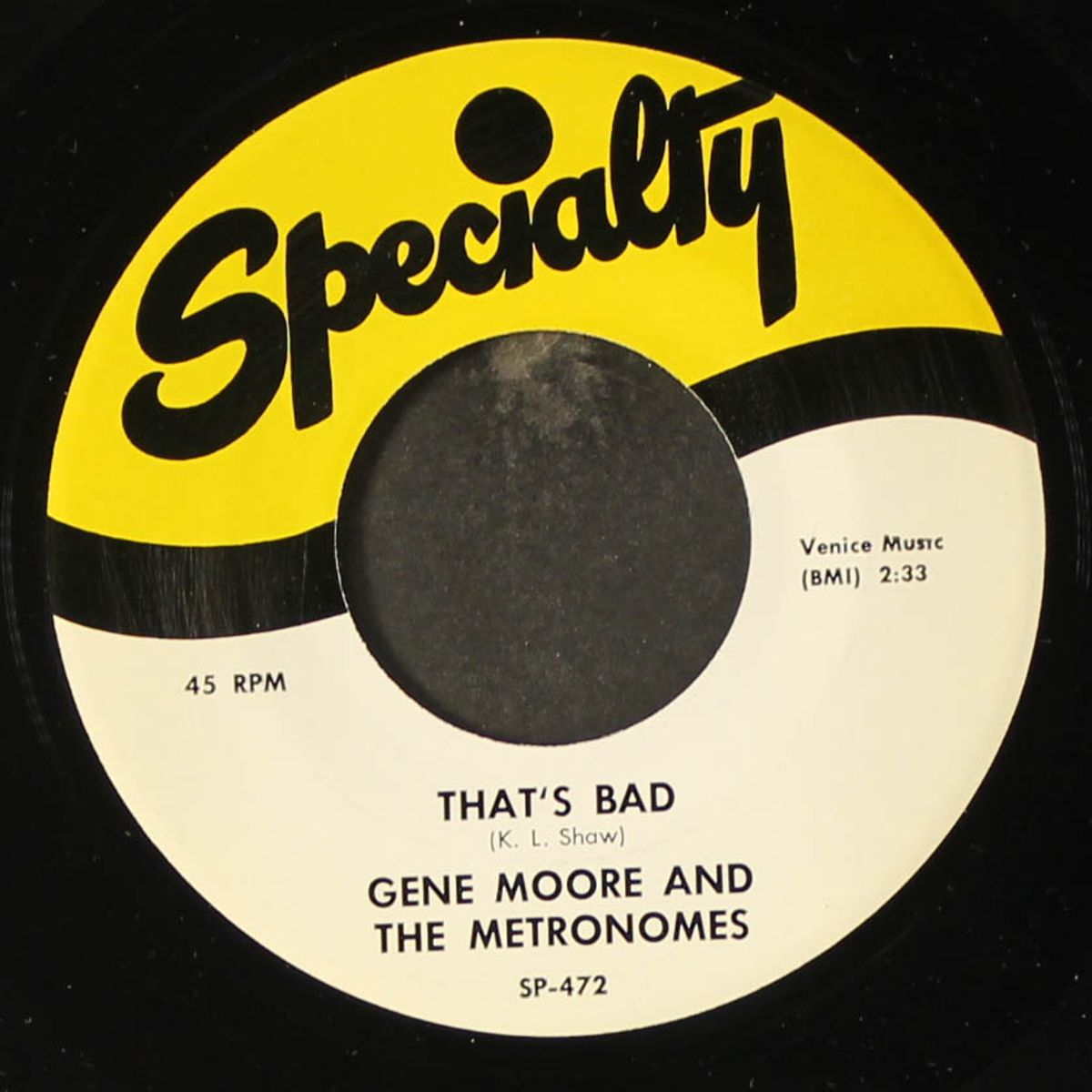 she's gone / that's bad by GENE MOORE & METRONOMES