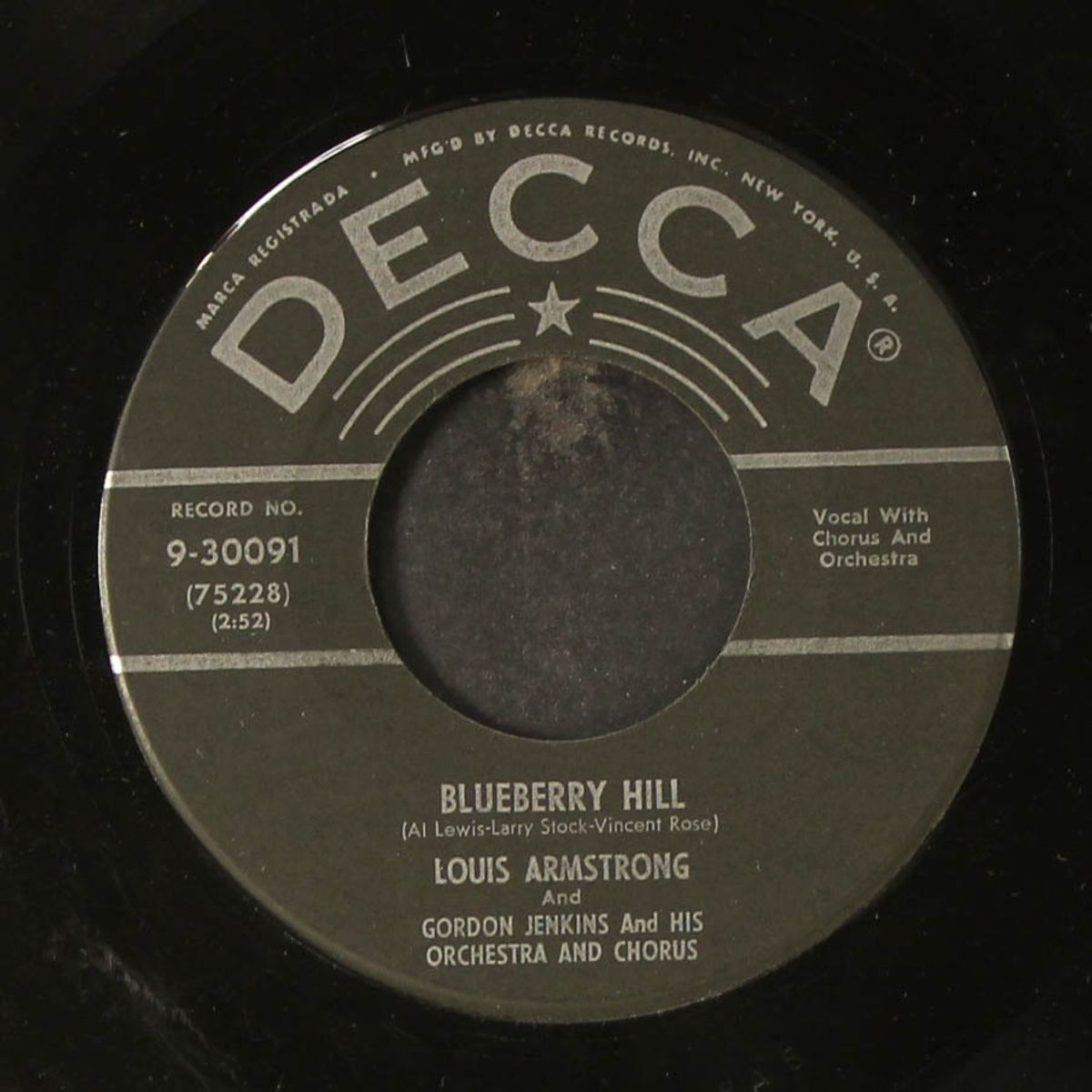 blueberry hill / that lucky old sun by LOUIS ARMSTRONG