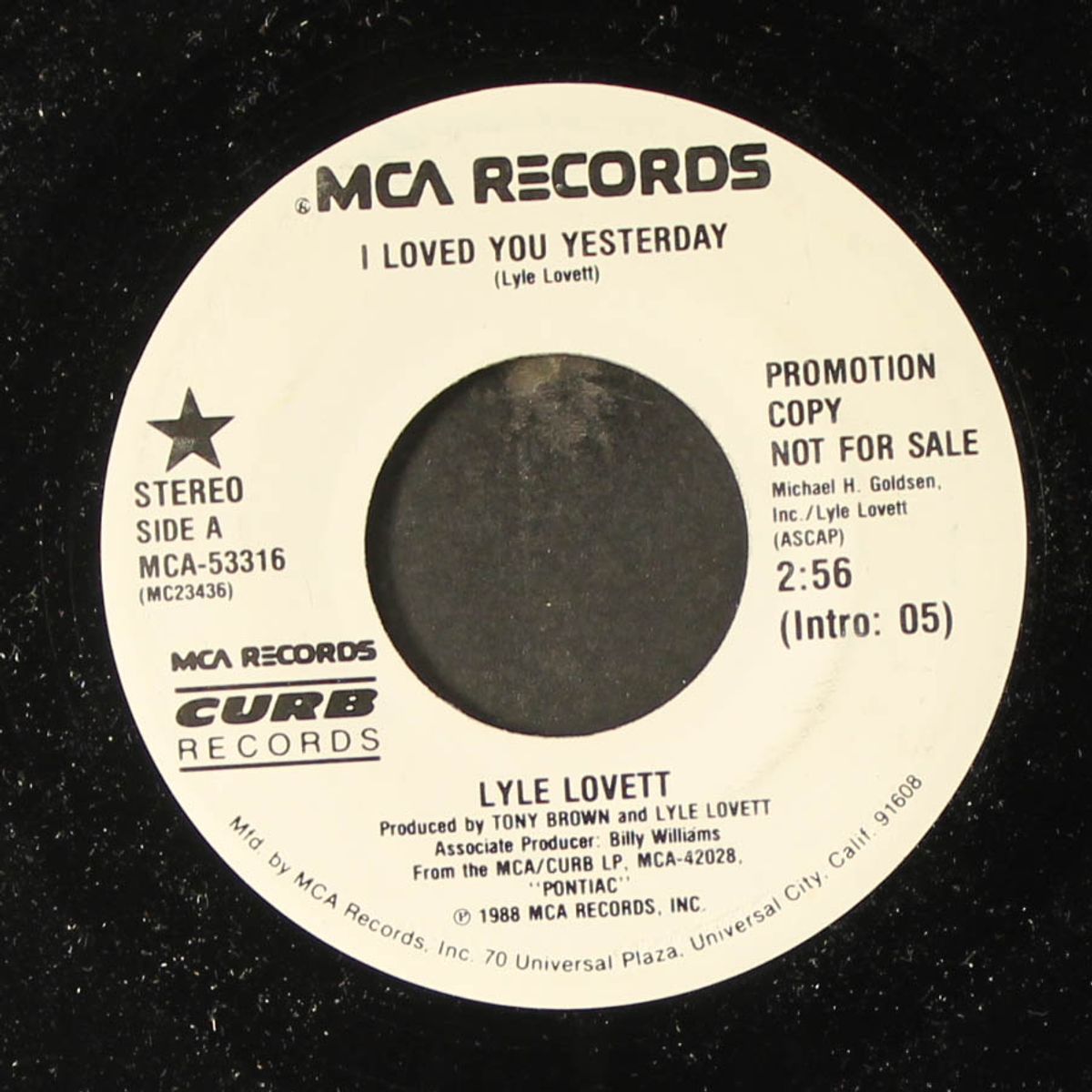 i loved you yesterday / same by LYLE LOVETT