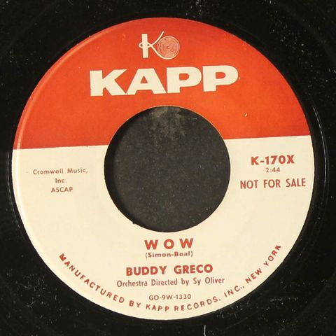 BUDDY GRECO / CINDY, JOANNE & DADDY-O