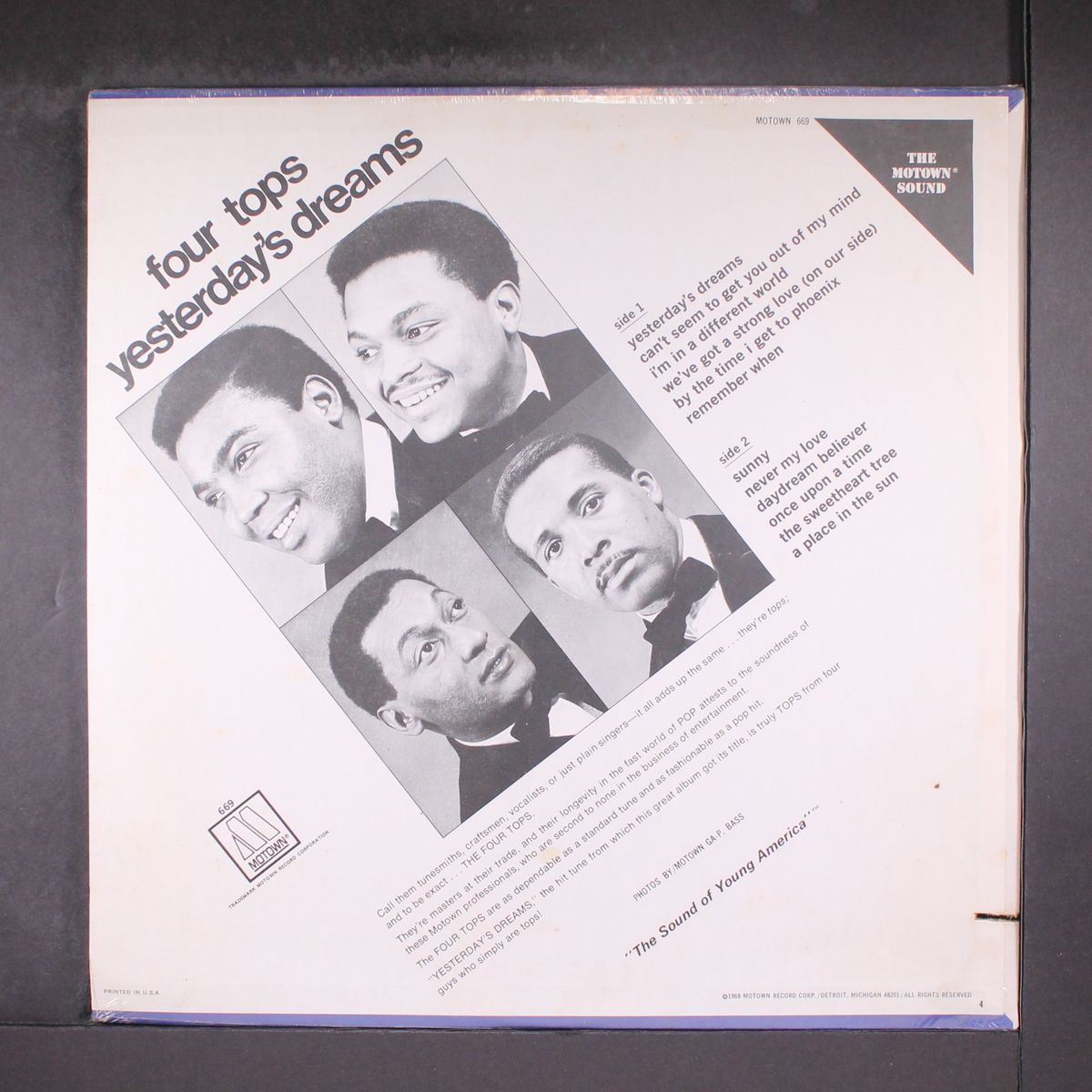 yesterday's dreams by FOUR TOPS