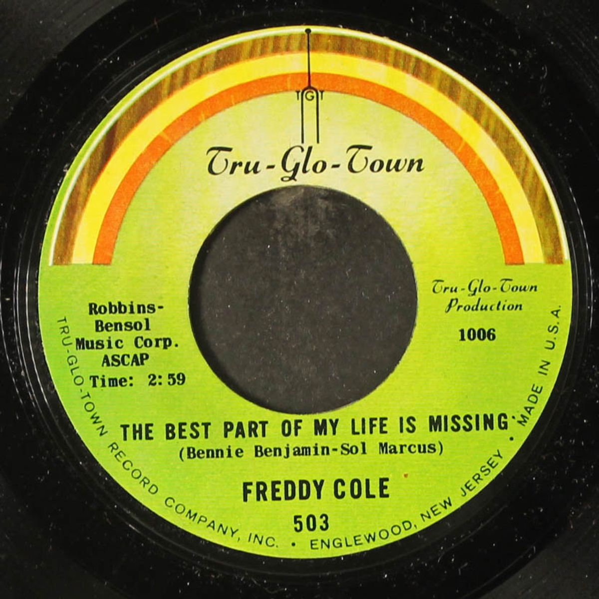i'd have it made / the best part of my life is missing by FREDDY COLE