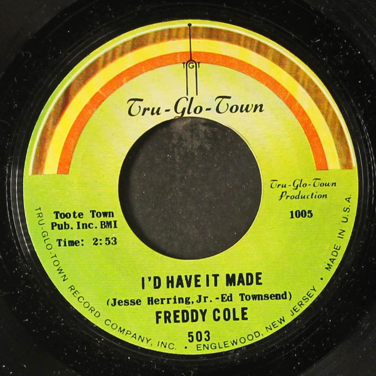 i'd have it made / the best part of my life is missing by FREDDY COLE