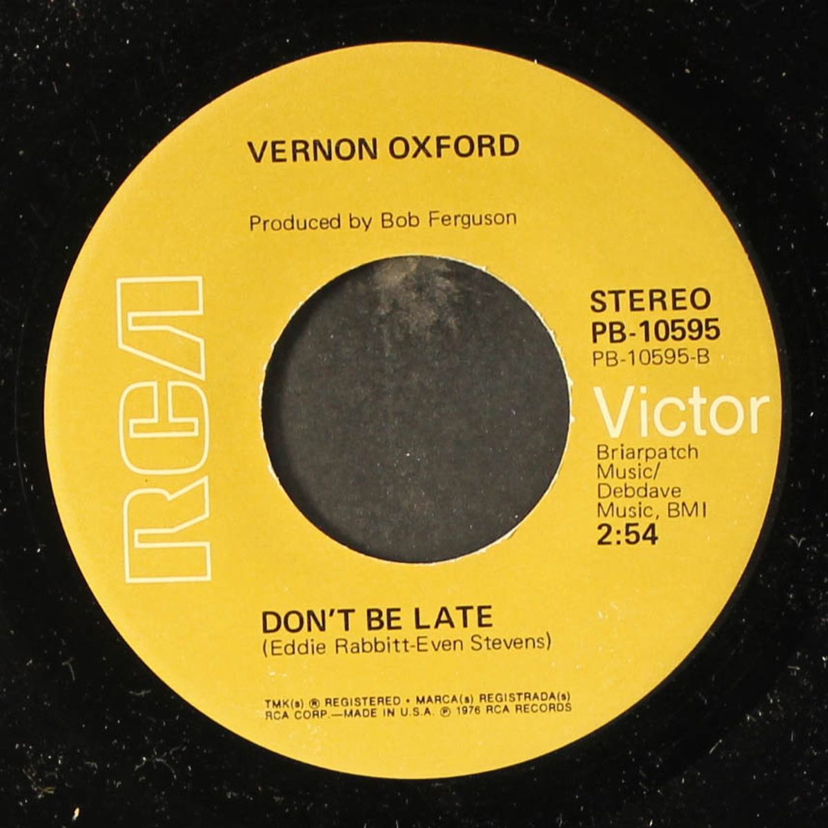 your wanting me is gone / don't be late by VERNON OXFORD