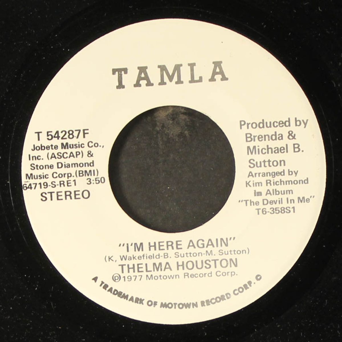 i'm here again by THELMA HOUSTON