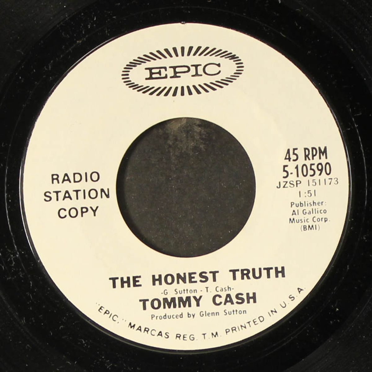rise and shine / the honest truth by TOMMY CASH