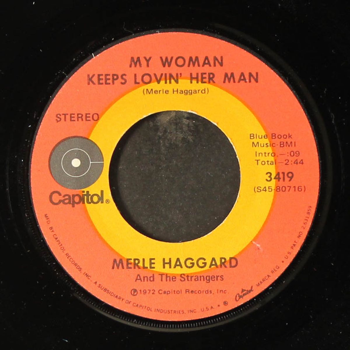 it's not love (but it's not bad) / my woman keeps lovin' her man by MERLE HAGGARD