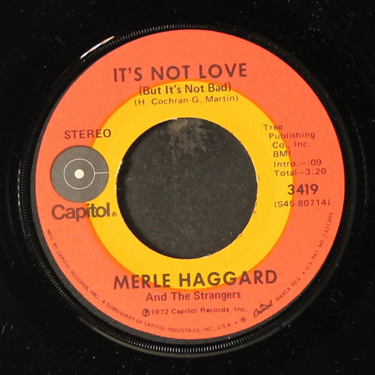 it's not love (but it's not bad) / my woman keeps lovin' her man by MERLE HAGGARD