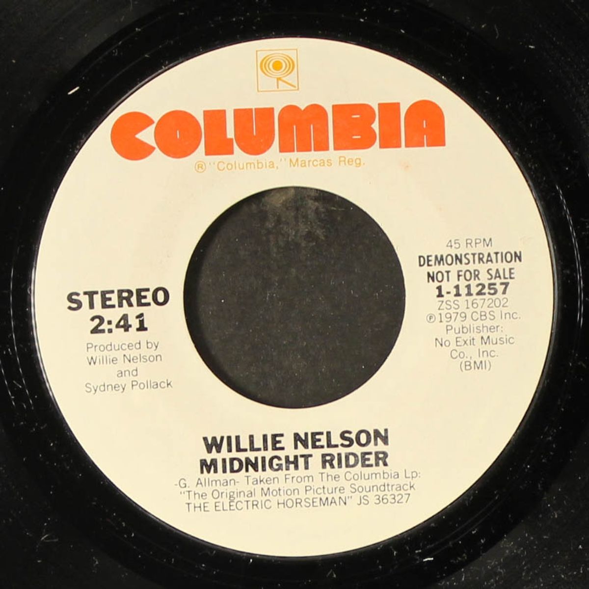 midnight rider / same by WILLIE NELSON
