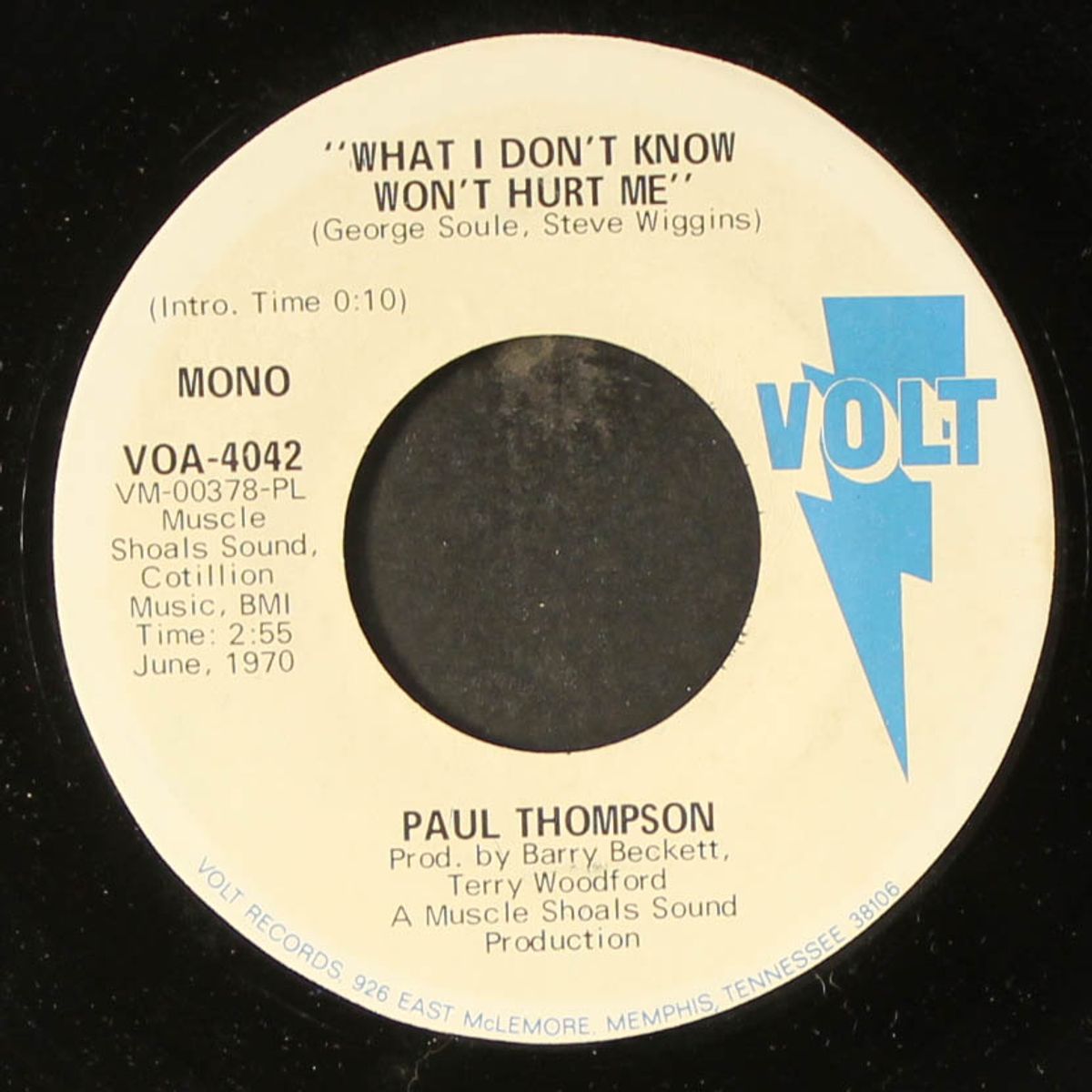 what i don't know won't hurt me / mono by PAUL THOMPSON