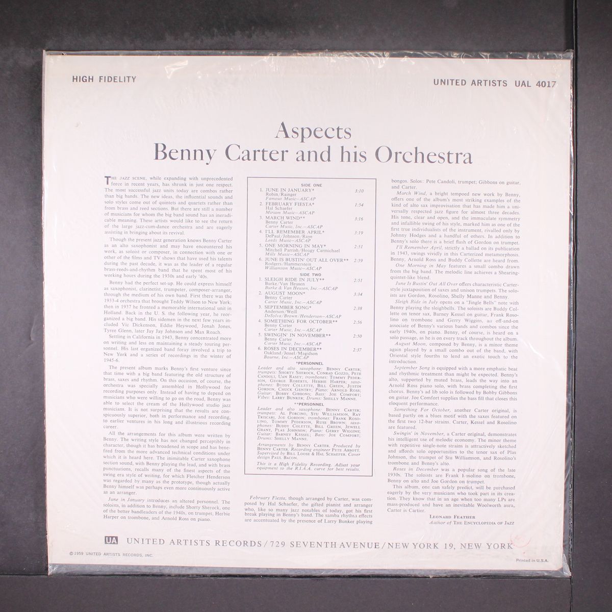 aspects by BENNY CARTER