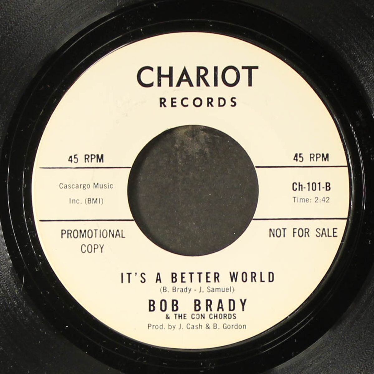 more, more, more of your love / it's a better world by BOB BRADY & CON CHORDS