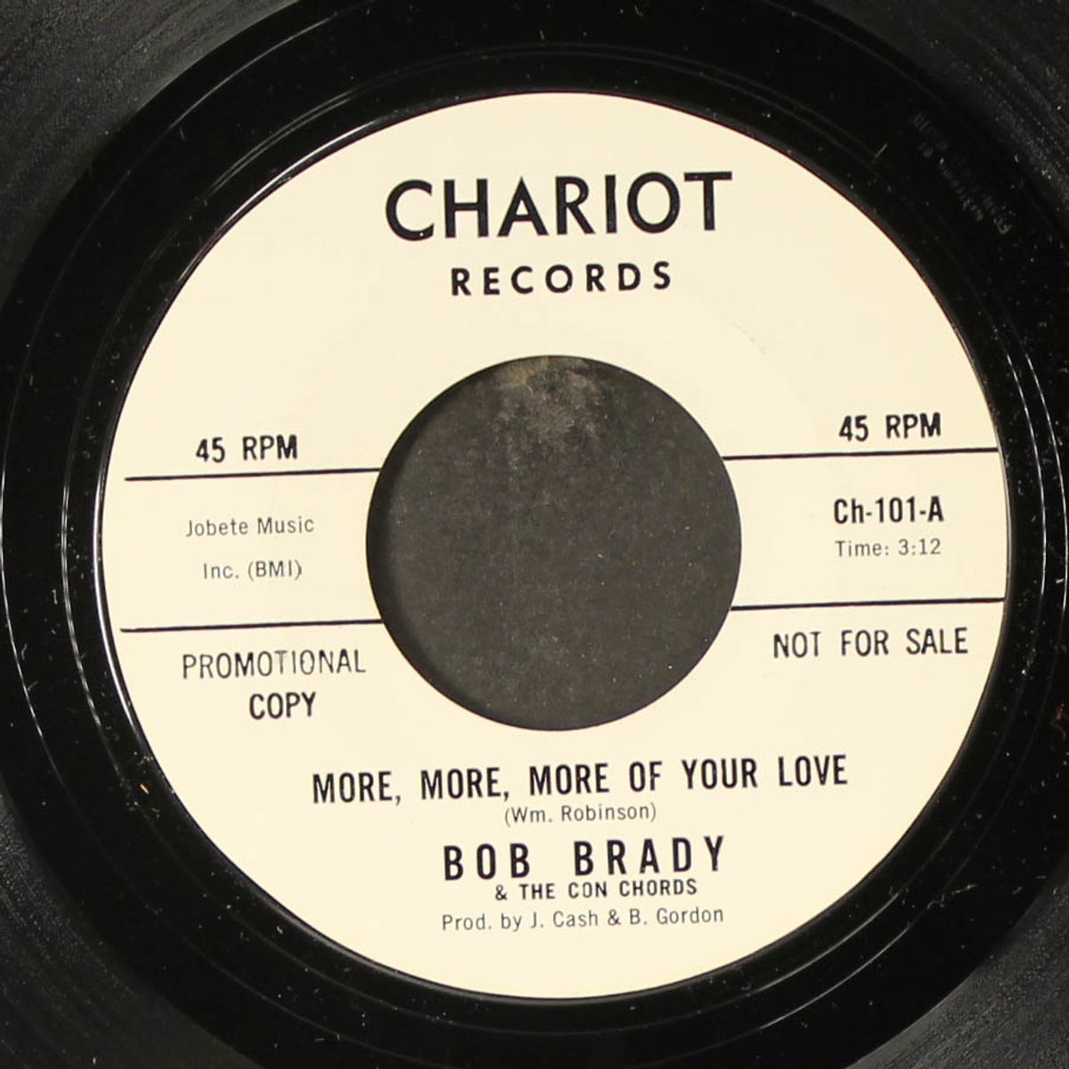 more, more, more of your love / it's a better world by BOB BRADY & CON CHORDS