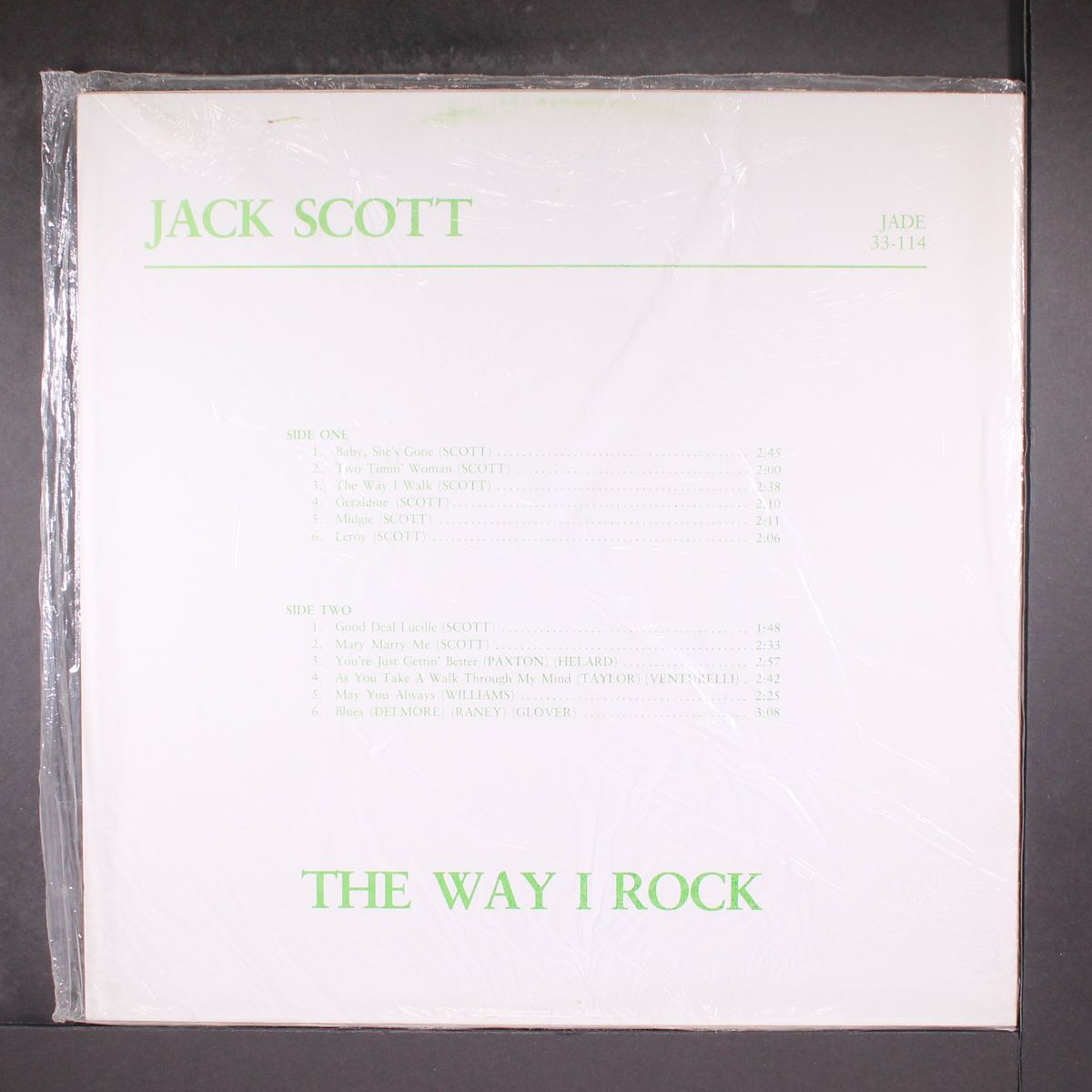 the way i rock by JACK SCOTT