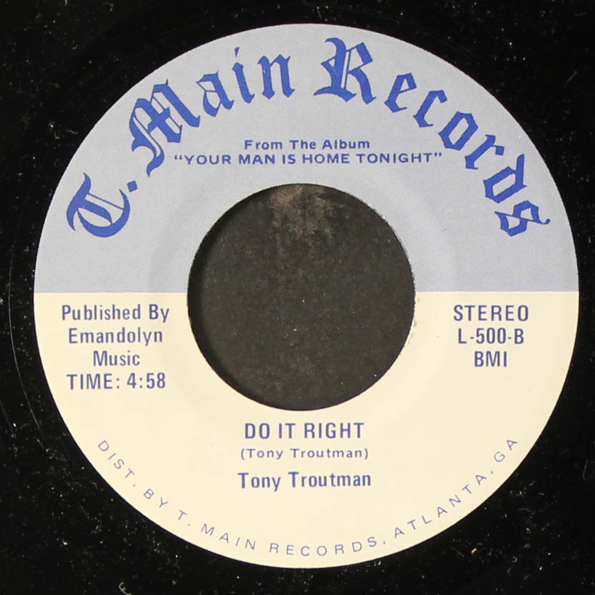 can't hold back my feelings / do it right by TONY TROUTMAN