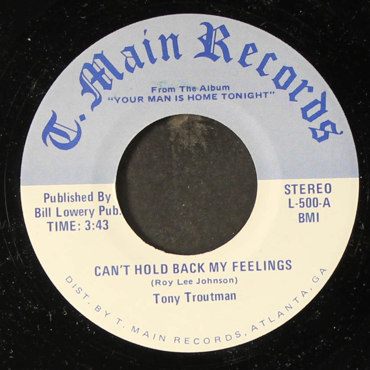 can't hold back my feelings / do it right by TONY TROUTMAN