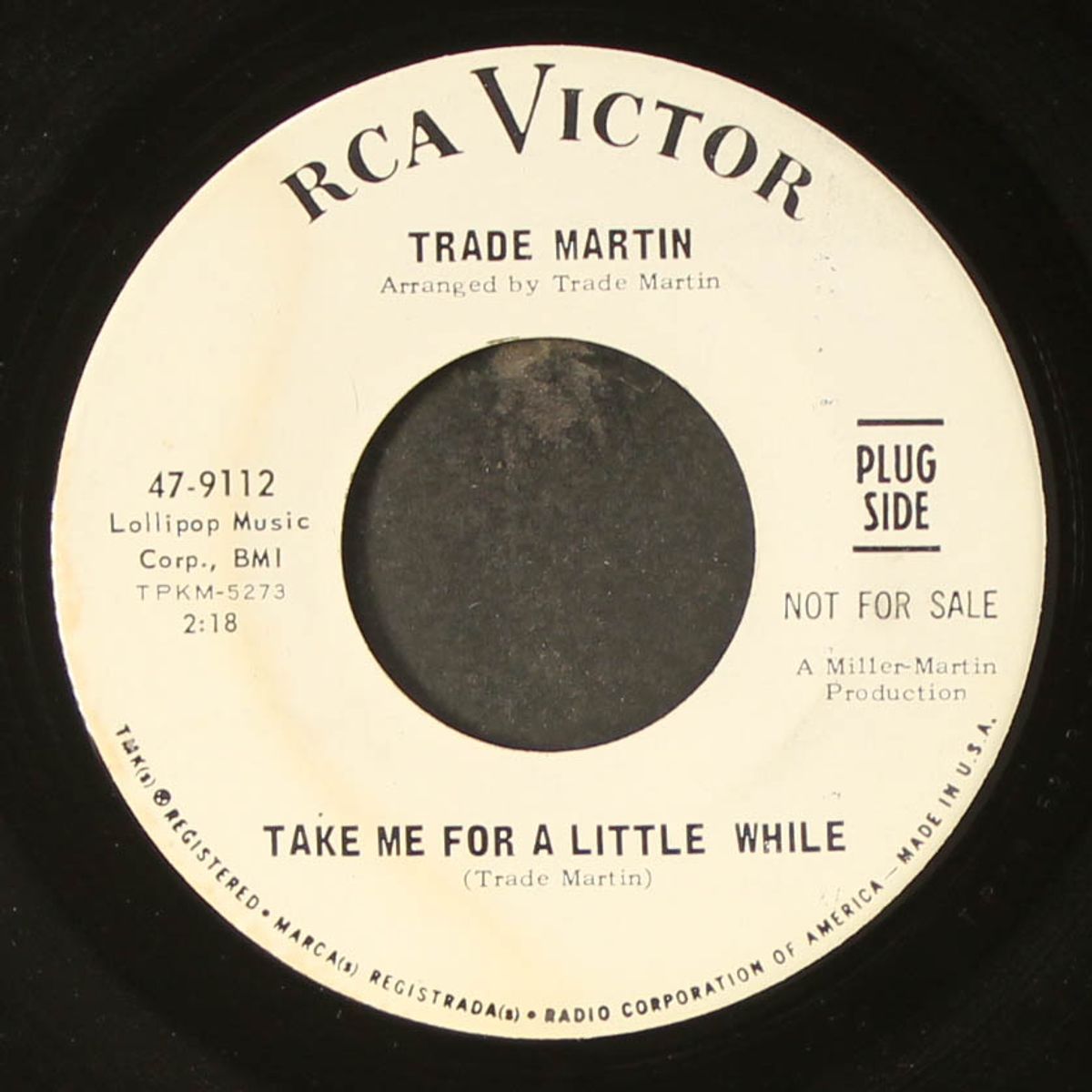 moanin' / take me for a little while by TRADE MARTIN