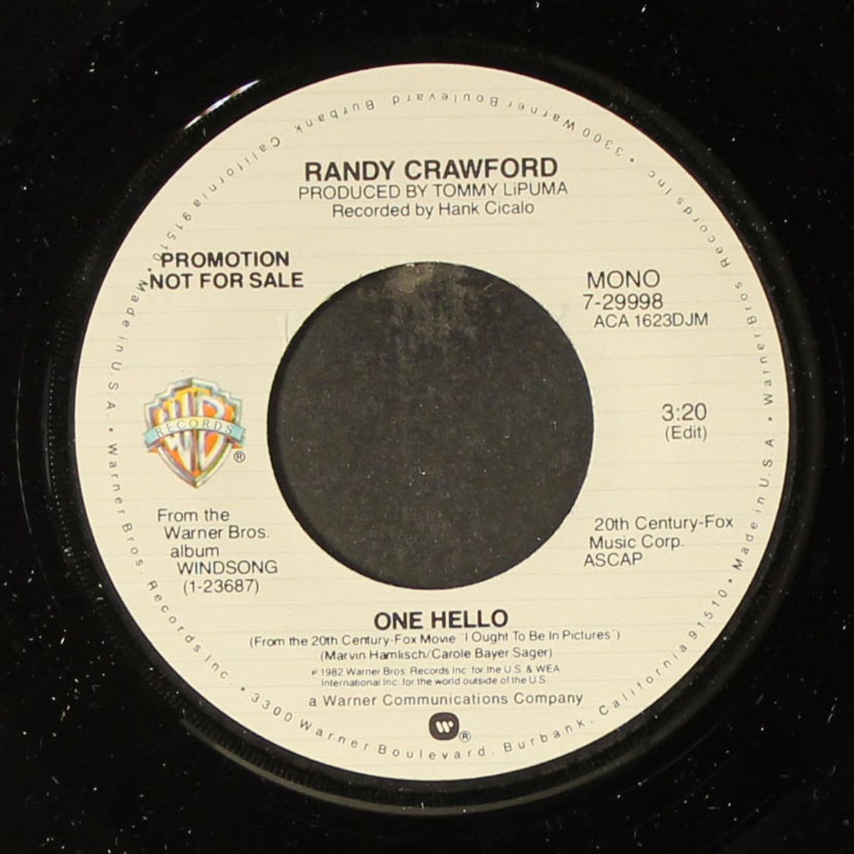 one hello / mono by RANDY CRAWFORD