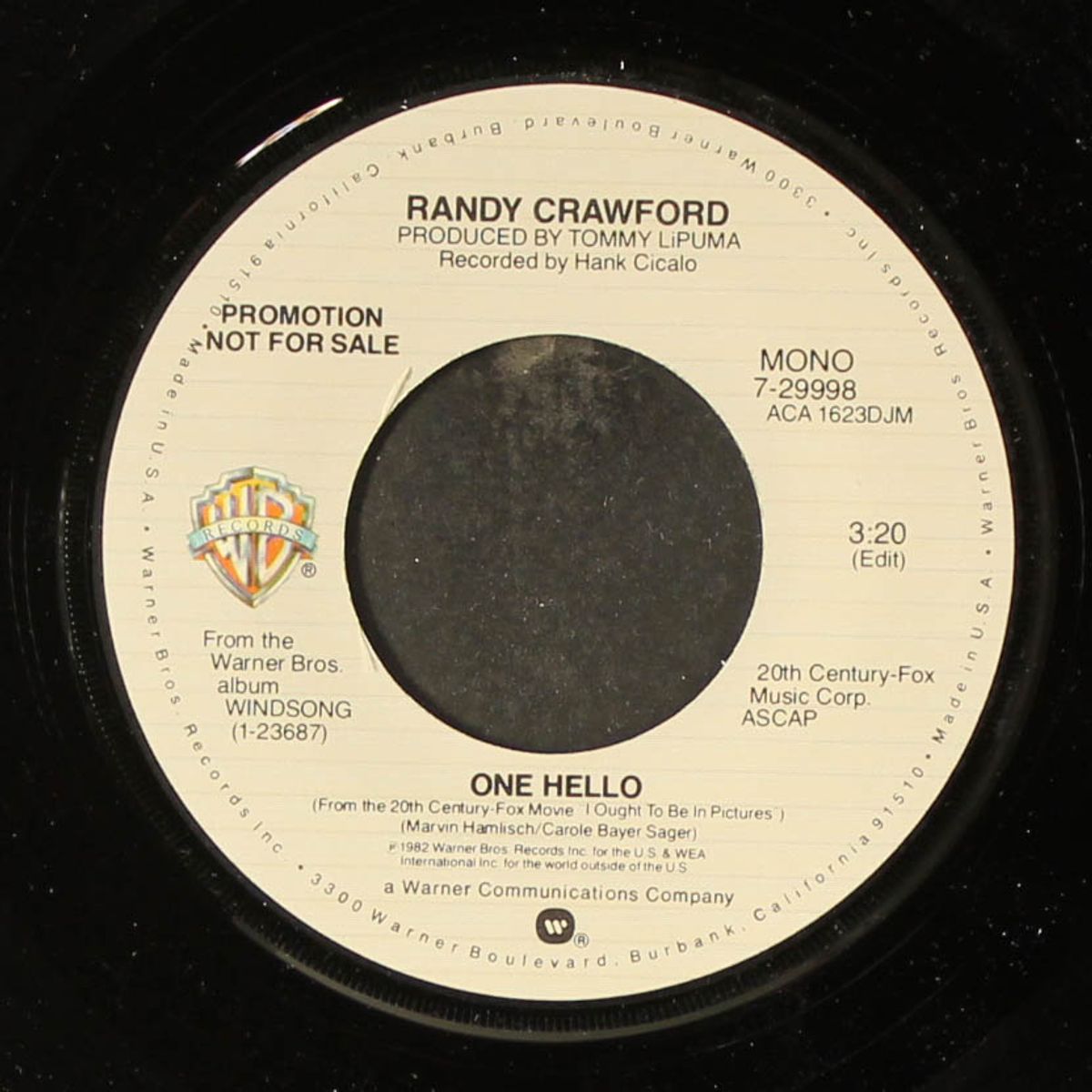 one hello / mono by RANDY CRAWFORD