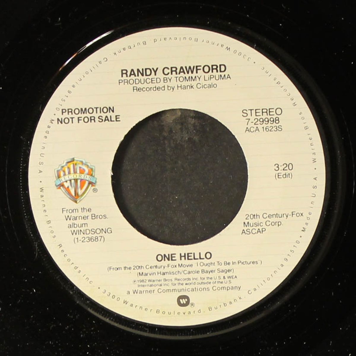 one hello / mono by RANDY CRAWFORD