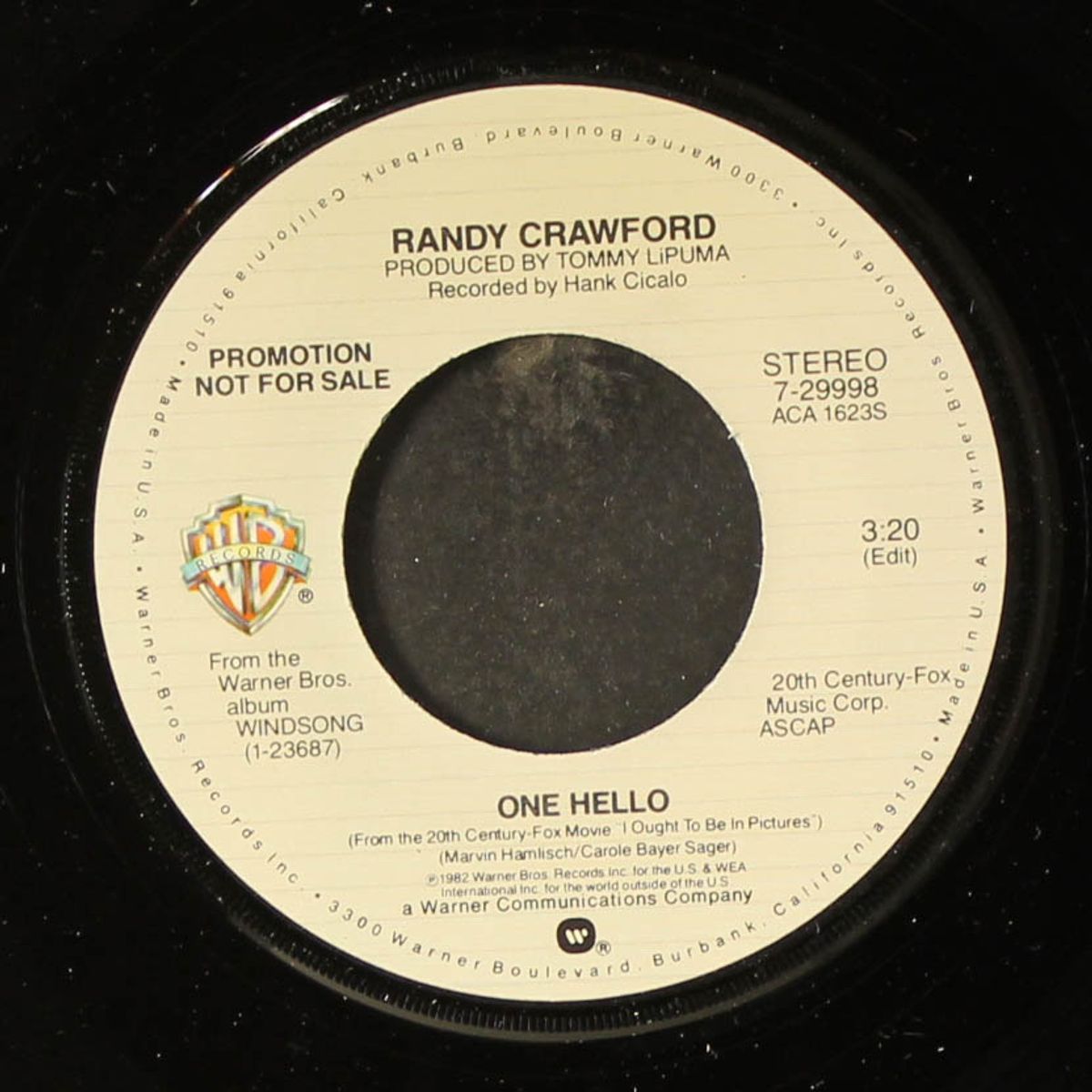 one hello / mono by RANDY CRAWFORD
