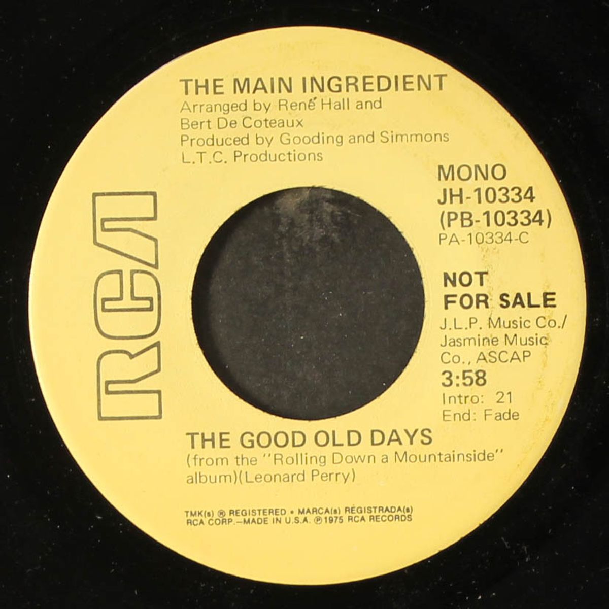 the good old days / mono by MAIN INGREDIENT
