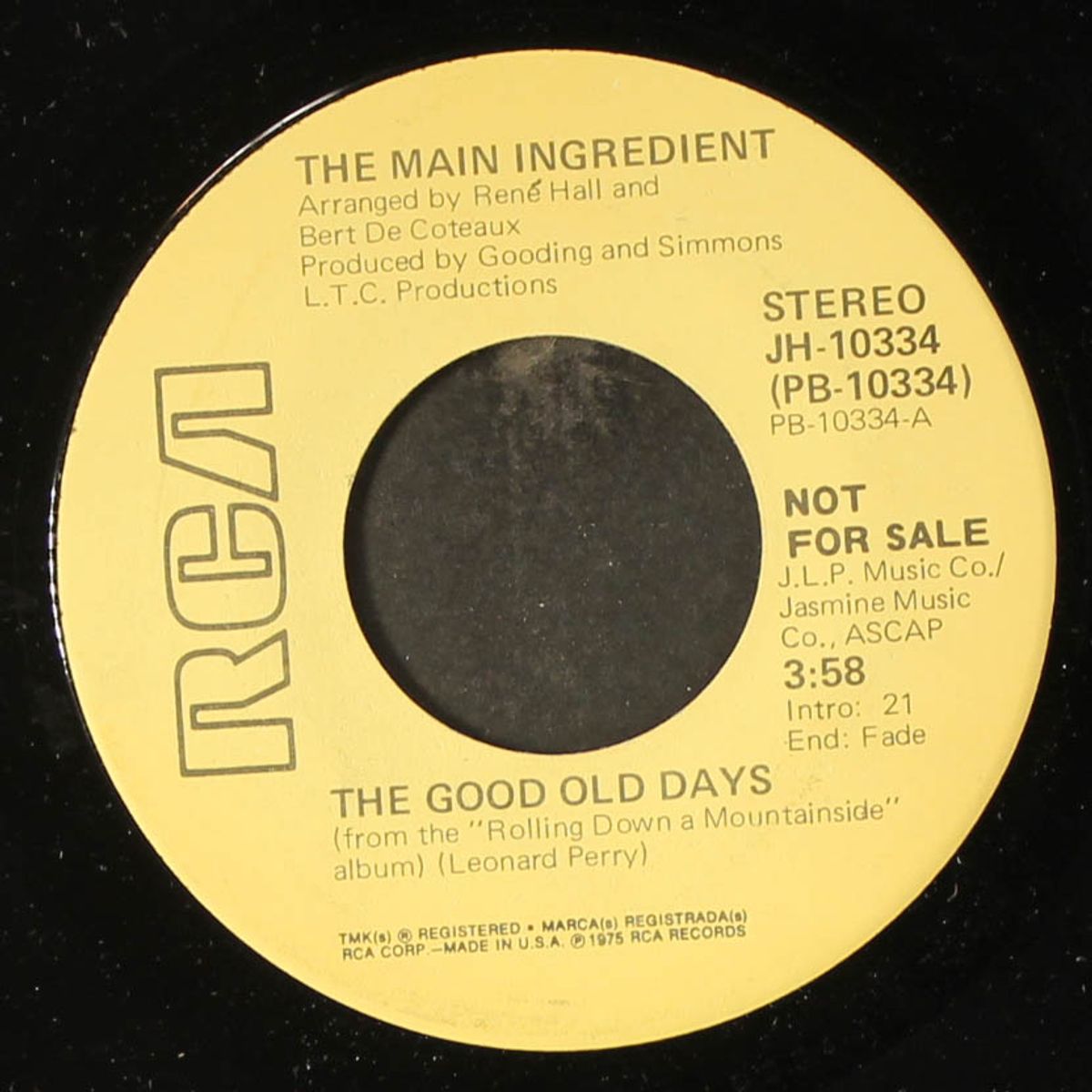 the good old days / mono by MAIN INGREDIENT