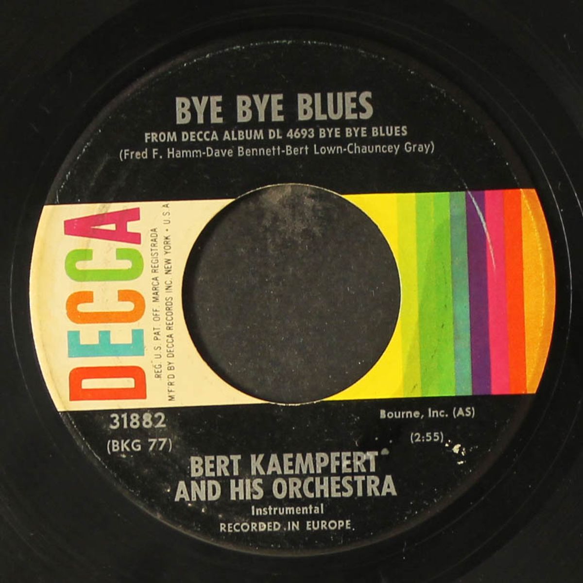 bye bye blues / remember when by BERT KAEMPFERT