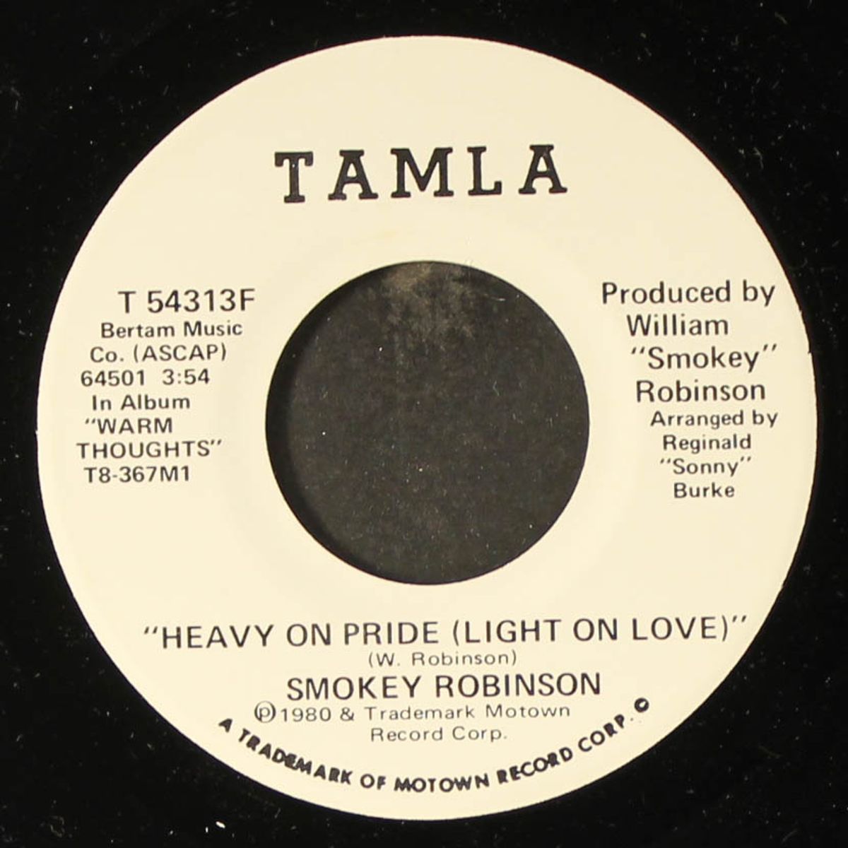 heavy on pride / same by SMOKEY ROBINSON
