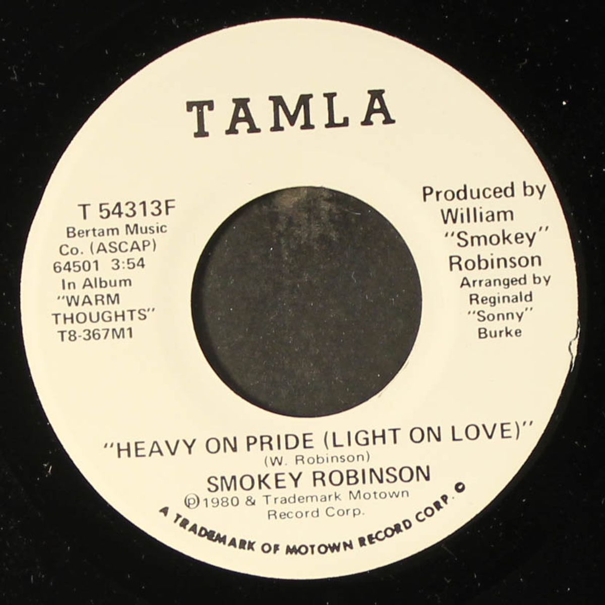 heavy on pride / same by SMOKEY ROBINSON